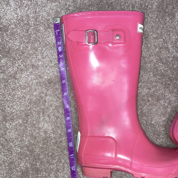 The original hunter tall pink rain boots size 4 - Picture 7 of 7